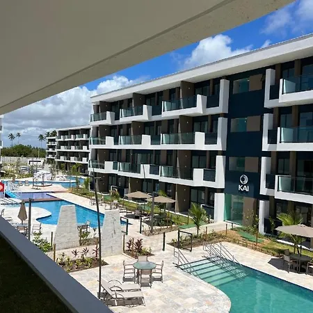 Resort em Porto de Galinhas- Flat Térreo Frente Piscinas- Muro Alto-B18-2